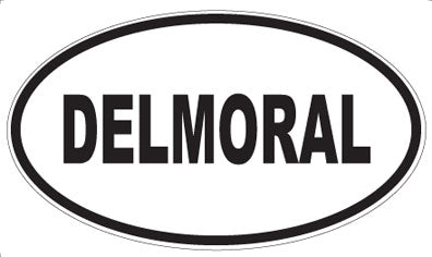 DELMORAL - Oval Sticker