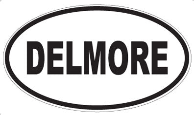DELMORE - Oval Sticker