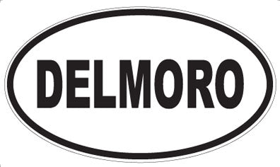 DELMORO - Oval Sticker