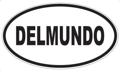 DELMUNDO - Oval Sticker