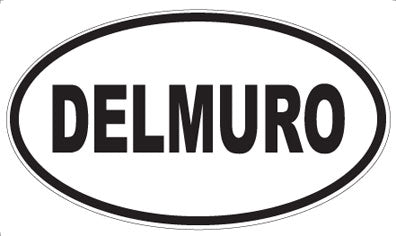 DELMURO - Oval Sticker