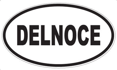 DELNOCE - Oval Sticker