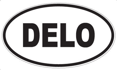 DELO - Oval Sticker