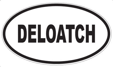 DELOATCH - Oval Sticker