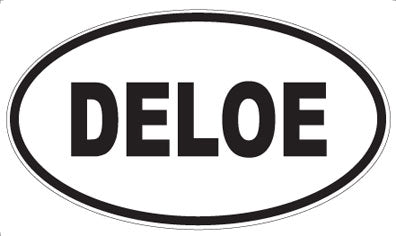 DELOE - Oval Sticker