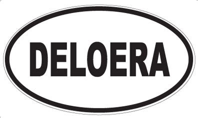 DELOERA - Oval Sticker