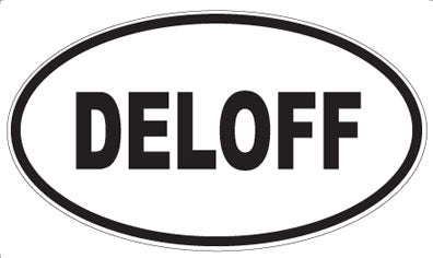 DELOFF - Oval Sticker