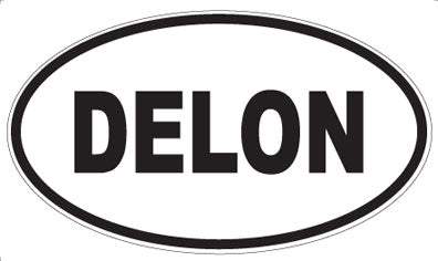 DELON - Oval Sticker