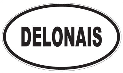 DELONAIS - Oval Sticker