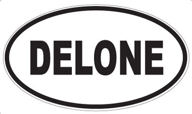 DELONE - Oval Sticker
