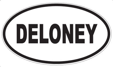 DELONEY - Oval Sticker