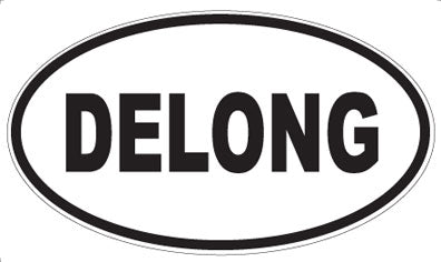 DELONG - Oval Sticker