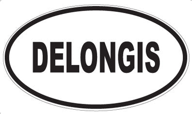 DELONGIS - Oval Sticker