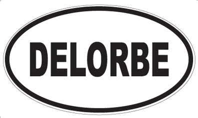DELORBE - Oval Sticker