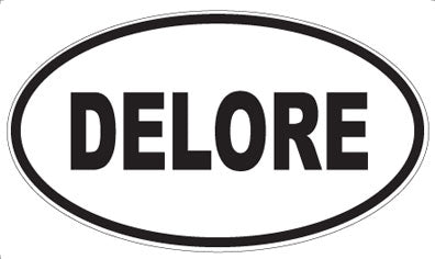 DELORE - Oval Sticker