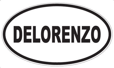 DELORENZO - Oval Sticker