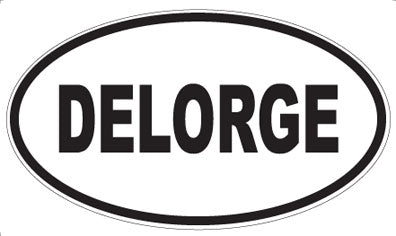 DELORGE - Oval Sticker