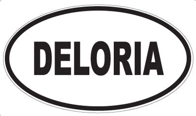 DELORIA - Oval Sticker