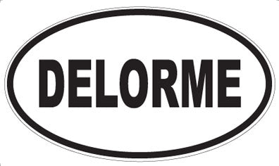 DELORME - Oval Sticker