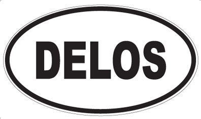 DELOS - Oval Sticker