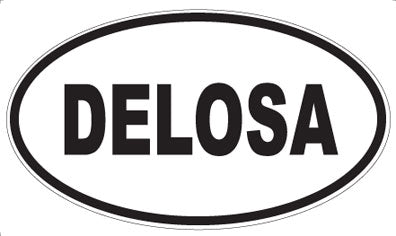 DELOSA - Oval Sticker