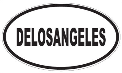 DELOSANGELES - Oval Sticker