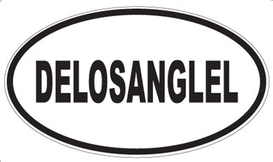 DELOSANGLEL - Oval Sticker