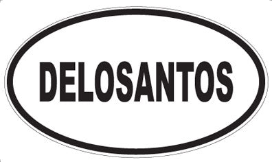 DELOSANTOS - Oval Sticker
