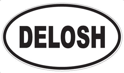 DELOSH - Oval Sticker