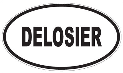DELOSIER - Oval Sticker