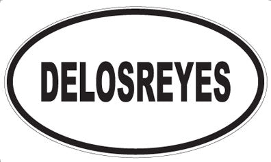 DELOSREYES - Oval Sticker