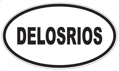 DELOSRIOS - Oval Sticker