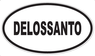 DELOSSANTO - Oval Sticker