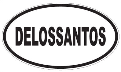 DELOSSANTOS - Oval Sticker