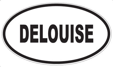 DELOUISE - Oval Sticker