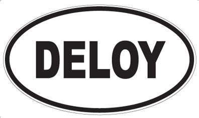DELOY - Oval Sticker