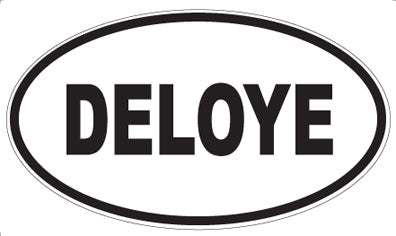 DELOYE - Oval Sticker