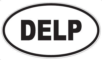 DELP - Oval Sticker
