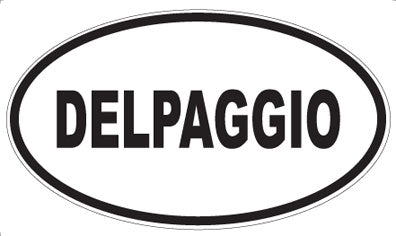 DELPAGGIO - Oval Sticker