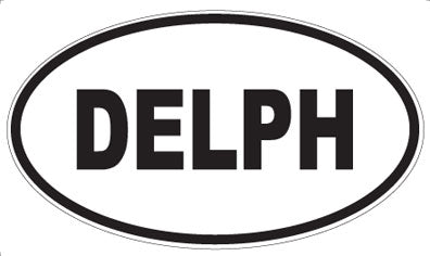 DELPH - Oval Sticker