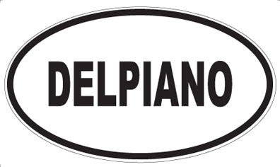 DELPIANO - Oval Sticker