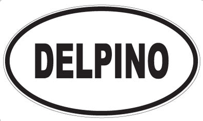 DELPINO - Oval Sticker