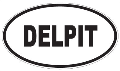 DELPIT - Oval Sticker