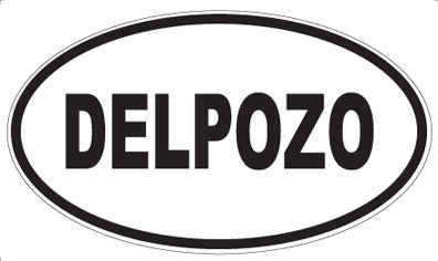 DELPOZO - Oval Sticker