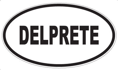 DELPRETE - Oval Sticker