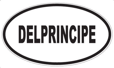 DELPRINCIPE - Oval Sticker