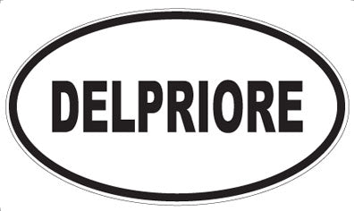 DELPRIORE - Oval Sticker
