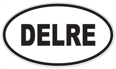 DELRE - Oval Sticker