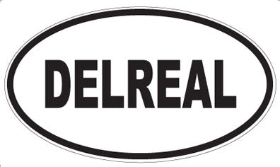 DELREAL - Oval Sticker