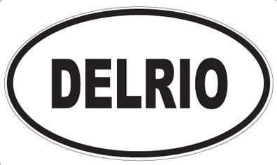 DELRIO - Oval Sticker